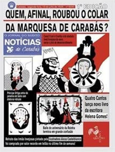 Quem, Afinal, Roubou O Colar Da Marquesa De Carabás?: Quem, Afinal, Roubou O Colar Da Marquesa De Carabás?, De Gomes, Helena. Editora Quatro Cantos, Capa Mole, Edição 1 Em Português, 2023