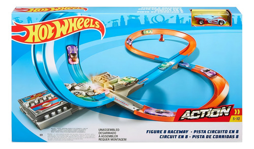 Pista De Juguete Hot Wheels Action Circuito En 8