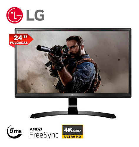 Monitor 4k LG 24ud58-b 24 Pulgadas Freesync 5ms 3840 X 2160
