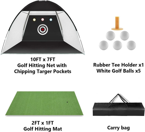 Kit De Práctica De Golf Sasrl, Red 3,05 X 2,13 Metros