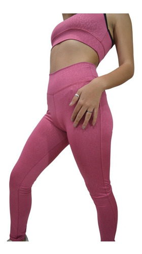 Calza Chupín Estampada Deportiva Lycra Tiro Alto Mujer C250