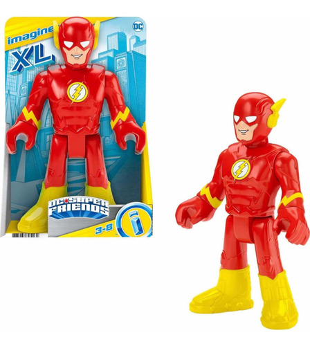 Figura De Acción Flash Xl Imaginext Dc Super Friends