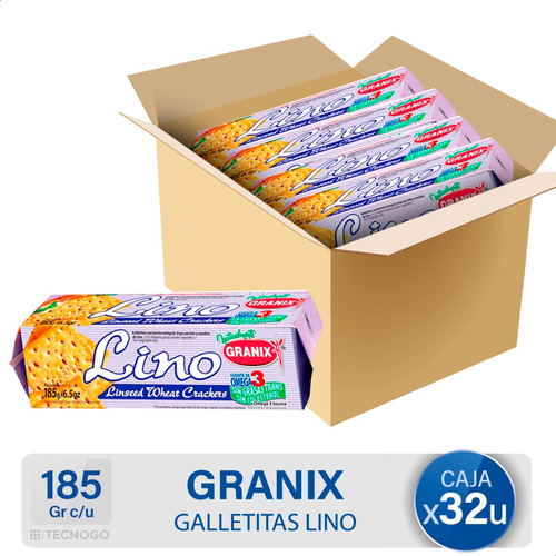 Caja Galletitas Granix Lino Integral Omega 3 - Mejor Precio
