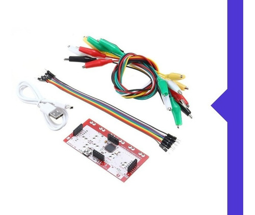 Imagen 2 de 6 de Kit Makey Makey Arduino Completo Para Niños Juego Joystick