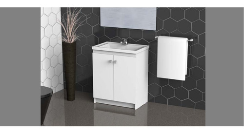 Vanitory Para Baño Con Mesada- 58 Cm. Melamina- Vpo 060