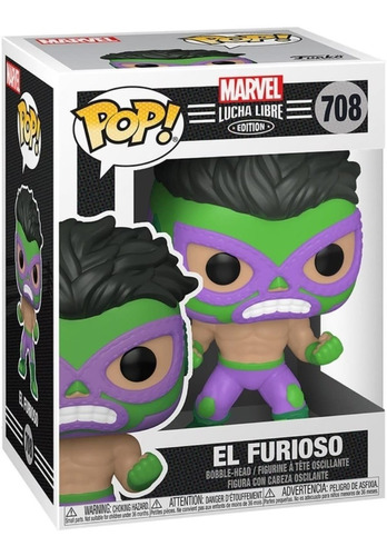 Funko Pop Marvel Lucha Libre El Furioso Hulk 708
