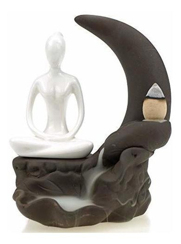Jeffsun Yoga Meditación Sentado Soporte De Incienso De Reflu