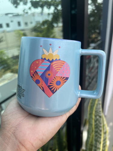 Taza Starbucks Corazones Edición San Valentín 2025 Color Azul Acero