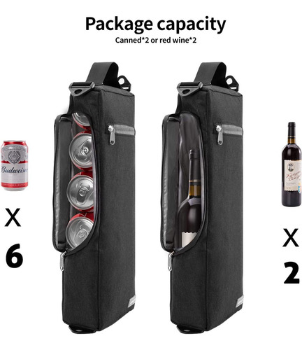 Bolsa Enfriadora Ospuort Para 6 Latas Y Botellas De Vino