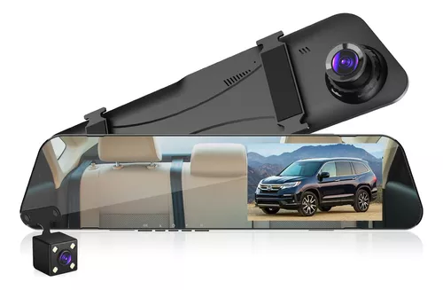 DVR Espejo retrovisor grabador de video, 4.3  pulgadas de la cámara del  automóvil de doble lente, cámara nocturna