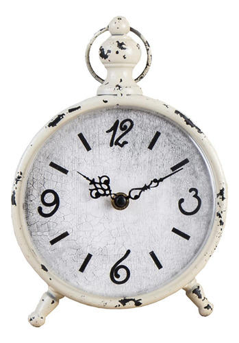 Reloj De Mesa Vintage, Reloj De Escritorio Retro De Hierro C