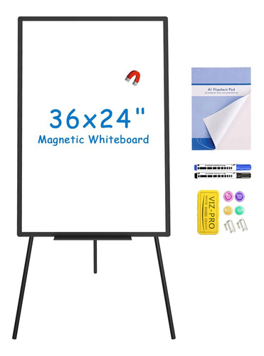 Viz-pro Caballete Magnético Para Pizarra Blanca, 36 X 24 Pul