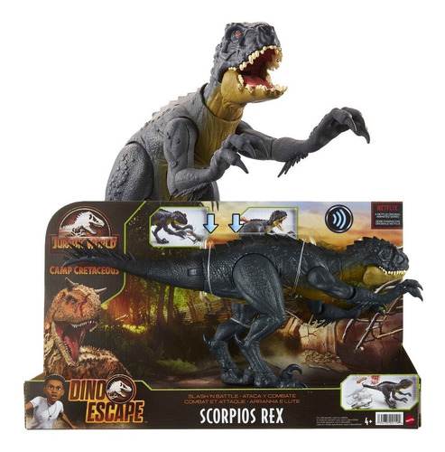 Dinossauro Scorpios Rex Dino Escape Jurassic World Mattel