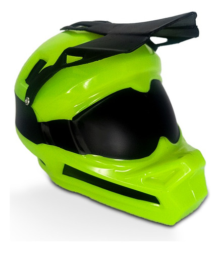 Alcancía Souvenir Casco Moto Cross En Plástico 