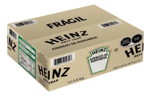 Aderezo De Mayonesa Heinz 200 Pzas De 8g C/u Msi