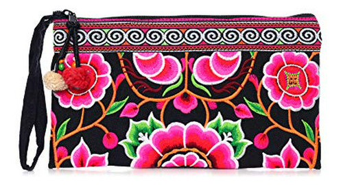 Bolso De Mano Bordado Por Las Tribus Hmong.