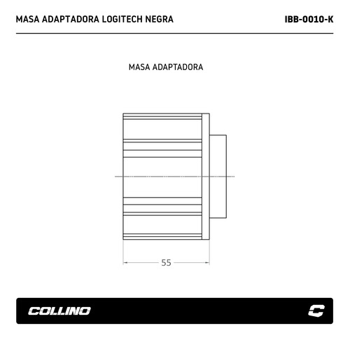 Adaptador De Volante Collino C-force A Logitech Negro Fsim