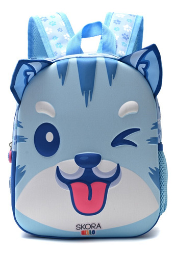 Mochila Infantil De Espalda 12 Pulgadas Gato Jardín 3d Skora