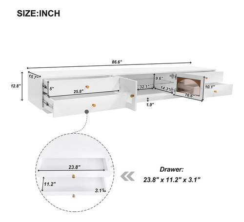 Urparcel Soporte De Tv Para Tv De 90 Pulgadas Mesa Consola