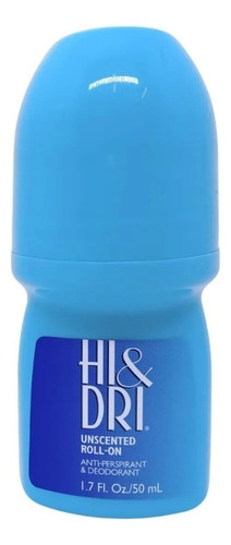 Desodorante Roll On Hi & Dri Fragrância Unscented Sem Cheiro