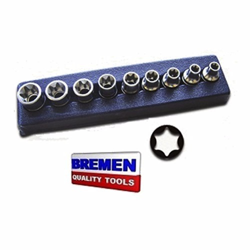 Tubo Torx Hembra Enc 1/2 Bremen En Juego 9 Pzs