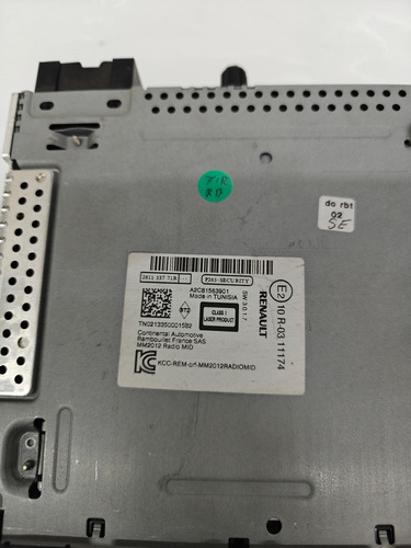 Estereo Renault Fluence 2015 Original (Usado)