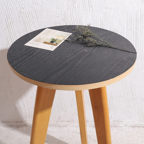 Imagen 3 de 4 de Arthome Papel Tapiz Madera Negra Vinil Adhesivo 43.5x610cm
