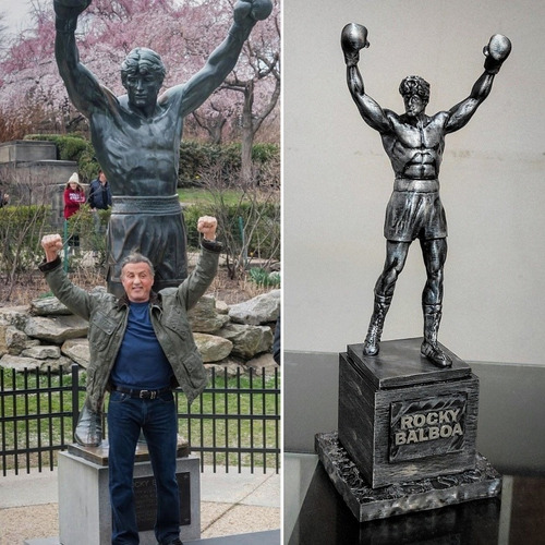 Rocky Balboa Estatua Conmemorativa Impresión 3d