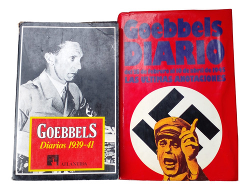 Goebbels Diarios Nazis 2 Libros En Perfecto Estado Hitler