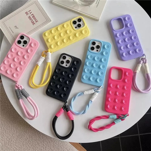 Funda De Teléfono De Silicona Con Ventosa Para