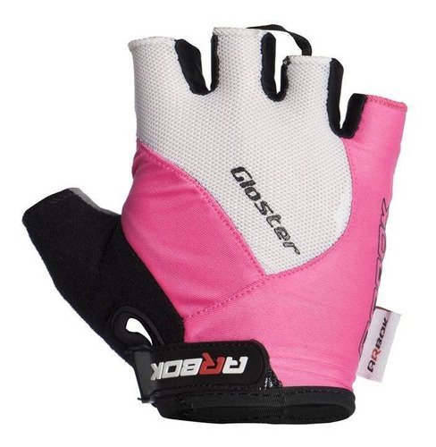 Luva Arbok Feminina Gloster Com Velcro Rosa Bike Ciclismo