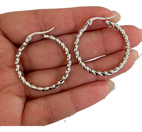 Aros Argollas Torzadas Varias Medidas De Acero Quirúrgico