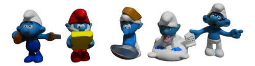 Kit Smurf Com 10 Personagens Peyo Smurf Gênio Gargamel Cruel