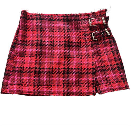 Falda Cuadros Bershka