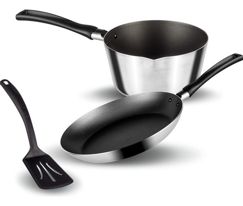 Paquete De Baterías De Cocina Cherry Ekco Classic 6pz Practi Color Plateado