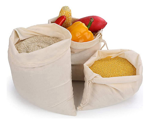 Bolsa De Pan De Algodón Con Forma De Racimo, 3 Unidades, Con