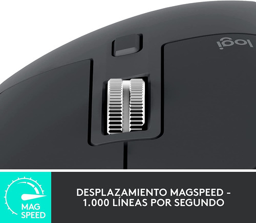 Imagen 4 de 7 de Ratón Mouse Mx Master 3s Ergonomico 7 Botones Black Logitech