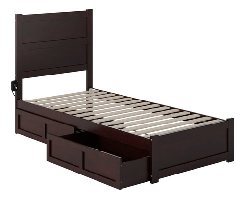 Afi, Noho - Cama De Plataforma De Madera Maciza Con Estribo,