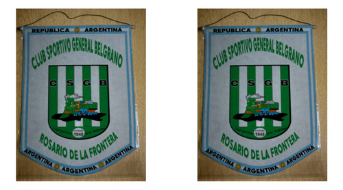 Banderin Mediano 27cm General Belgrano Rosario Frontera