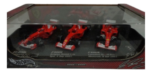 Set Ferrari Campeon Schumacher 2000 2001 2002 1/43 Hot Wheel