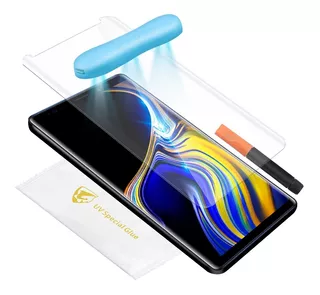 Mica Cristal Templado Uv 6d Curva Para Samsung Note 9