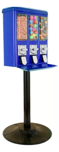 Chiclera Dulcera Vending + Base +producto 1, 2 Y 5 Azul