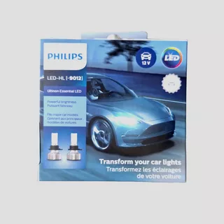 Focos Led Philips 9012 Hir2 Ultinon Essential 200% +luz 6.5k