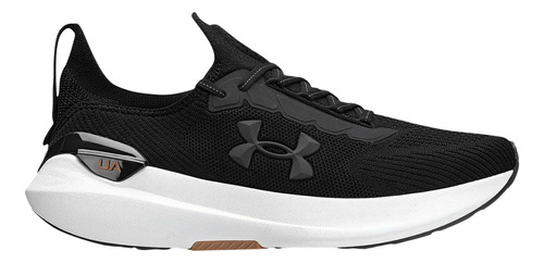 Tênis Under Armour Charged Hit color preto/branco - adulto 39 BR