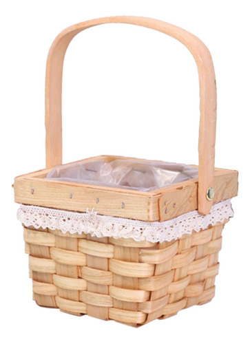 Cesta De Canasta Tejida A Mano Canasta De Cesta De Cesta De