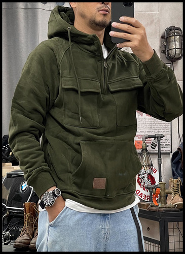 Sudadera Casual De Manga Larga Con Capucha Para Hombre