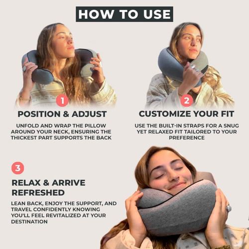 Almohada De Viaje Para El Cuello, Almohada De Espuma