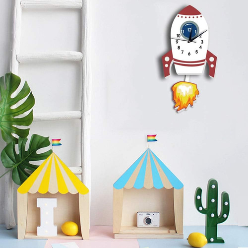 Reloj De Pared Muda De Dibujos Animados De Restokki, Reloj D