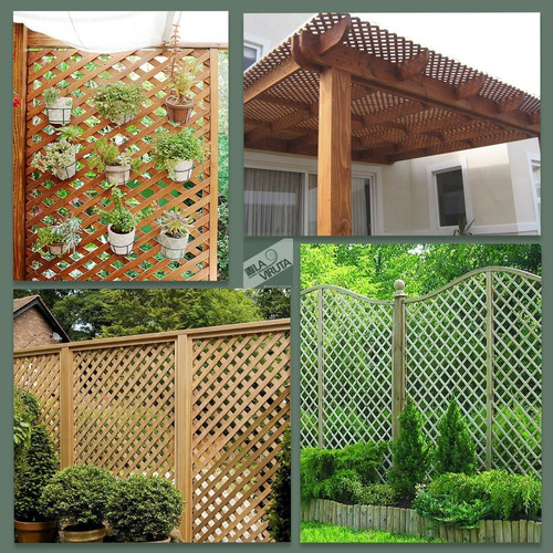 Imagen 6 de 7 de Panel Decorativo Trilach Entramado Madera Eucalipto 30-30