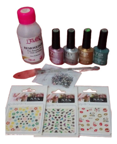 Esmaltes Semipermanentes Removedor Uv Stickers Strass 